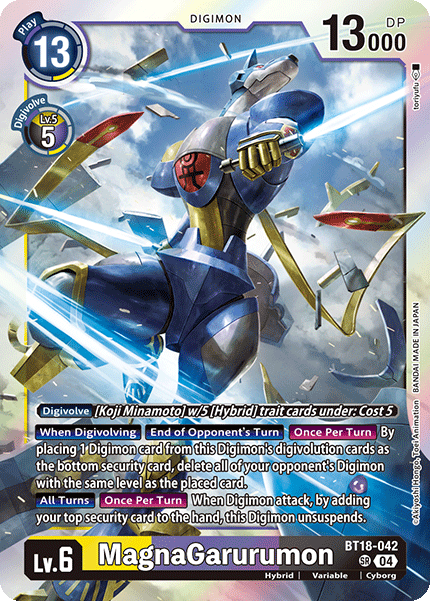 BT18-042, SR, MagnaGarurumon