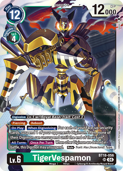 BT18-056, SR, TigerVespamon