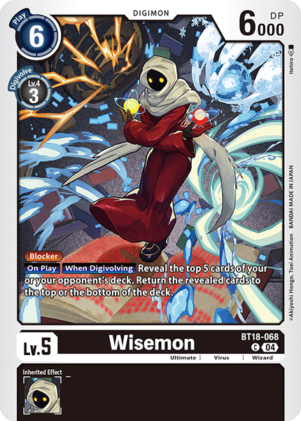 BT18-068, C, Wisemon