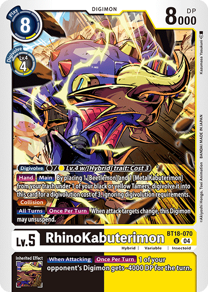 BT18-070, UC, RhinoKabuterimon