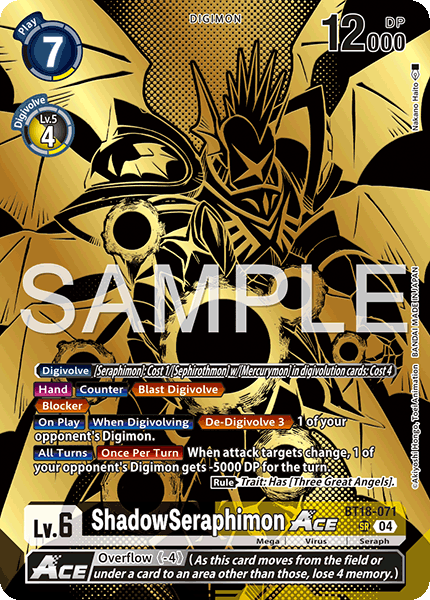BT18-071, SR, ShadowSeraphimon ACE (PB21 Version)