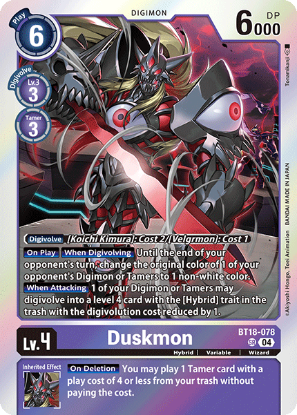 BT18-078, SR, Duskmon