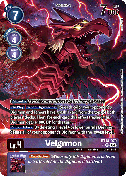 BT18-079, R, Velgrmon (Alternate Art)