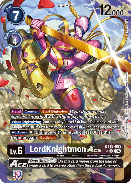 BT18-083, SR, LordKnightmon ACE (Alternate Art)