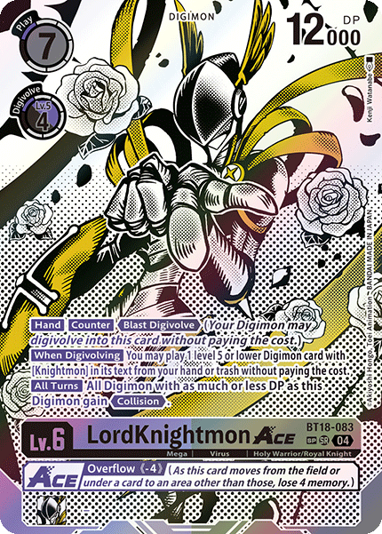 BT18-083, SR, LordKnightmon ACE (2 Star Alternate Art)