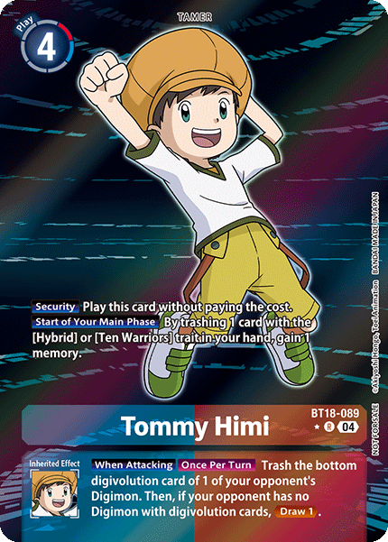 BT18-089, R, Tommy Himi (Special Booster Ver.2.0 Box Topper)