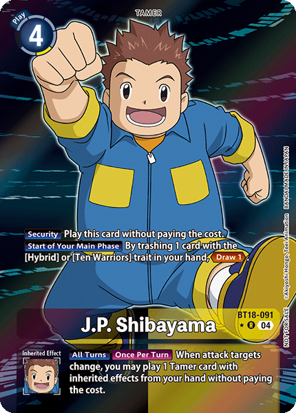 BT18-091, R, J.P. Shibayama (Box Topper)