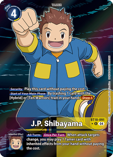 BT18-091, R, J.P. Shibayama (Special Booster Ver.2.0 Box Topper)
