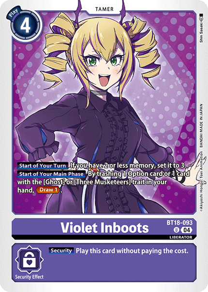 BT18-093, UC, Violet Inboots