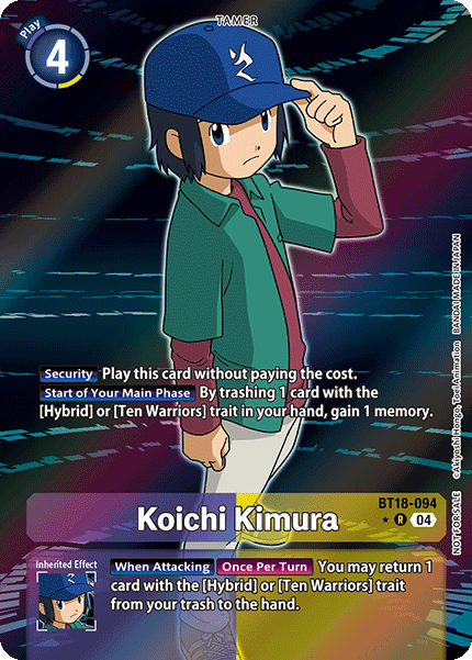 BT18-094, R, Koichi Kimura (Box Topper)