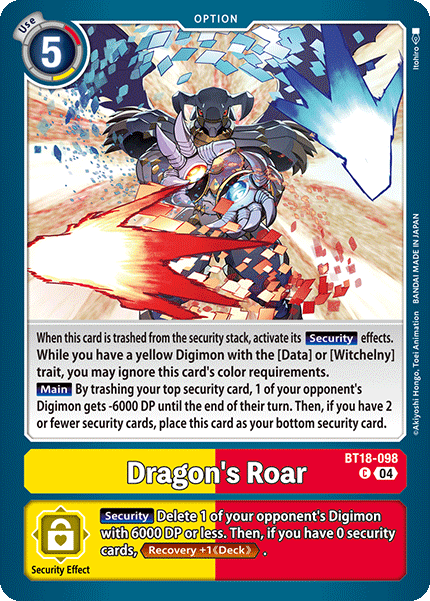 BT18-098, C, Dragon's Roar