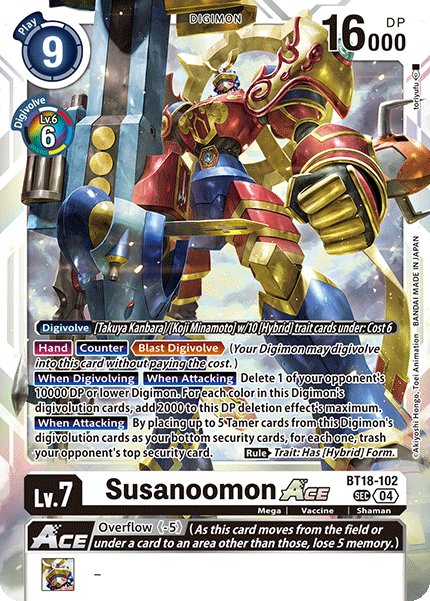 BT18-102, SEC, Susanoomon ACE