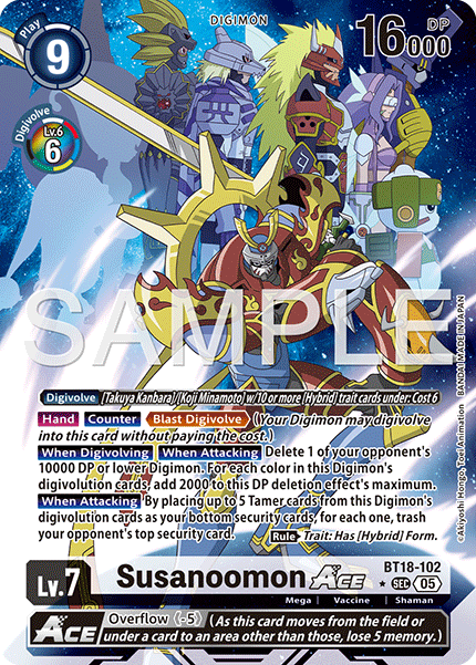 BT18-102, SEC, Susanoomon ACE (AD1 Alternate Art)