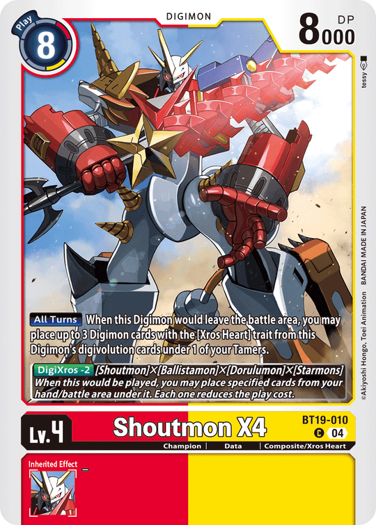 BT19-010, C, Shoutmon X4