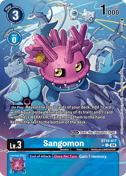 BT19-017, UC, Sangomon (Alternate Art)