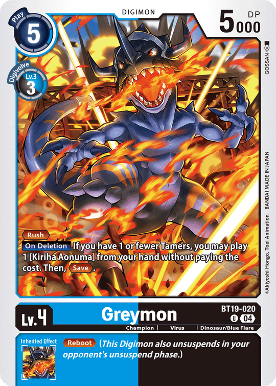 BT19-020, UC, Greymon