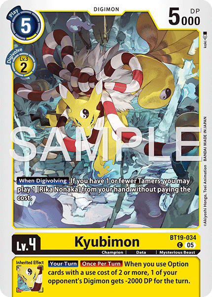 BT19-034, C, Kyubimon (ST22 Version)