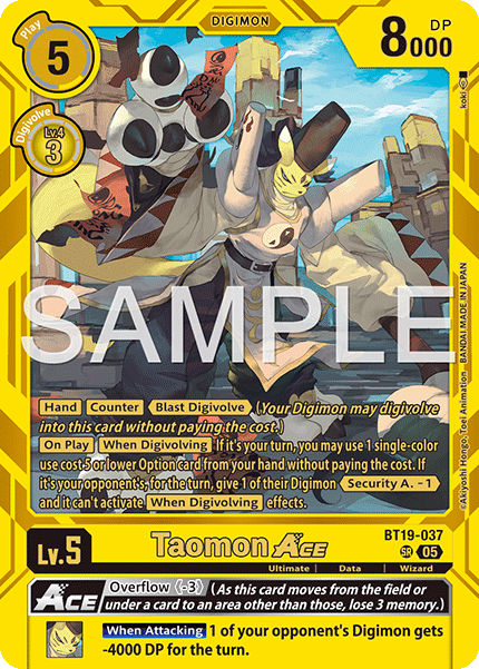 BT19-037, SR, Taomon ACE (ST22 Version)