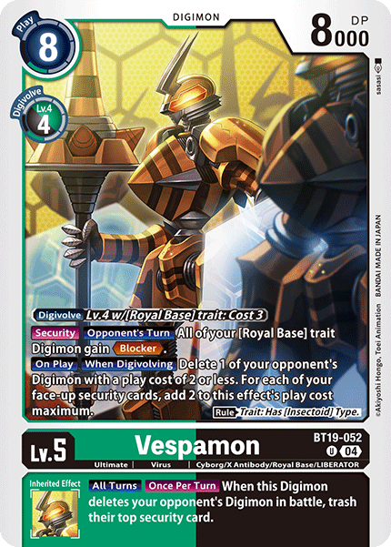 BT19-052, UC, Vespamon