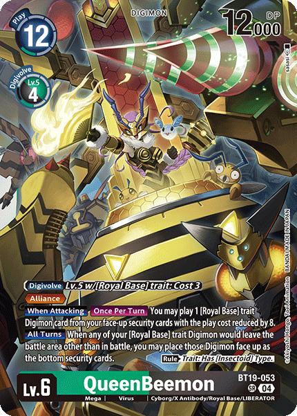 BT19-053, SR, QueenBeemon