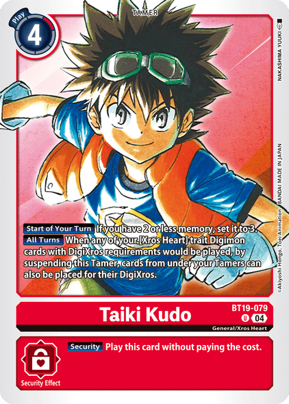 BT19-079, UC, Taiki Kudo