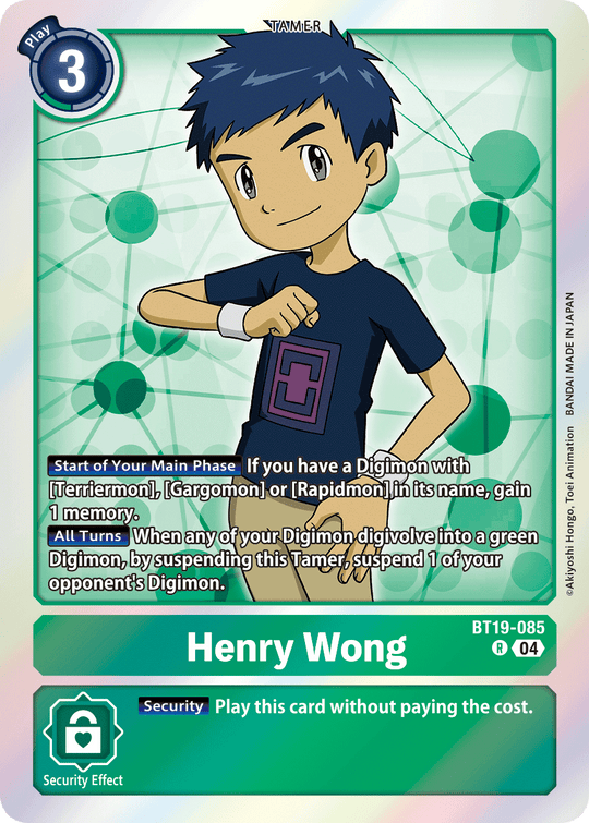 BT19-085, R, Henry Wong