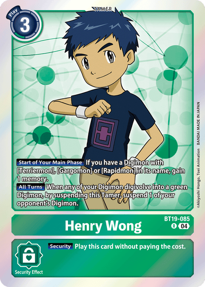 BT19-085, R, Henry Wong