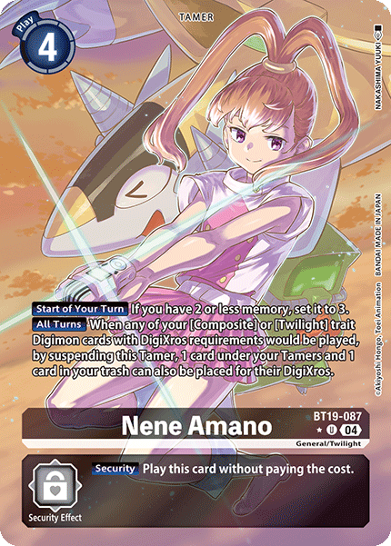 BT19-087, UC, Nene Amano (Alternate Art)