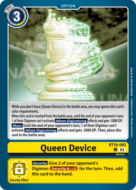 BT19-093, C, Queen Device