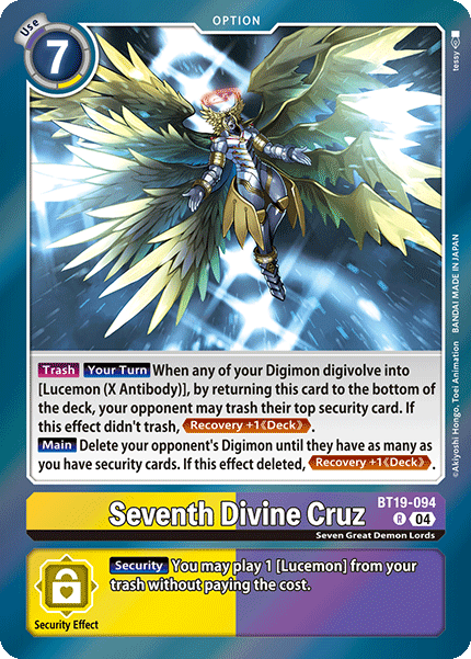 BT19-094, R, Seventh Divine Cruz