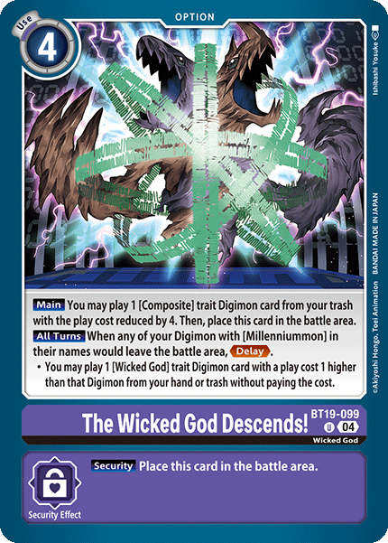 BT19-099, UC, The Wicked God Descends!