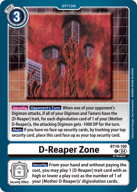 BT19-100, C, D-Reaper Zone