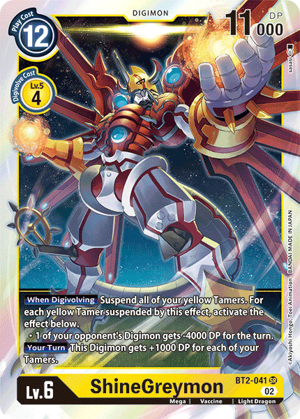 BT02-041 SR ShineGreymon (Resurgence Booster Reprint)