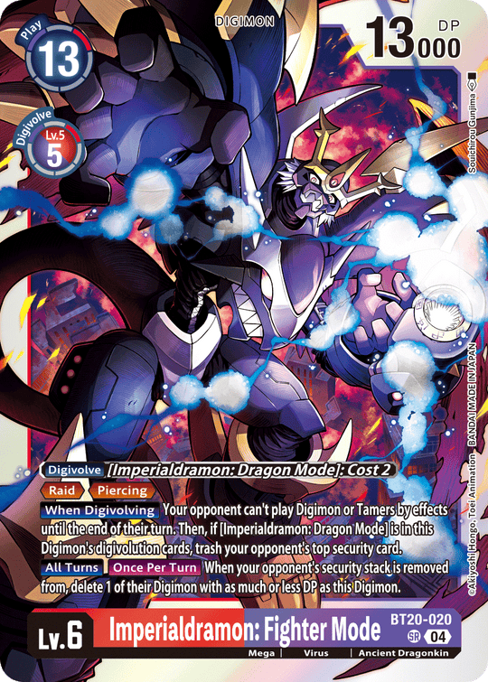 BT20-020, SR, Imperialdramon: Fighter Mode