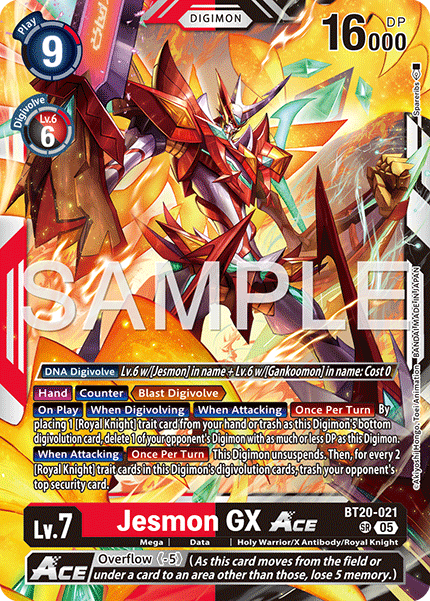 BT20-021, SR, Jesmon GX ACE (AD1 Reprint)