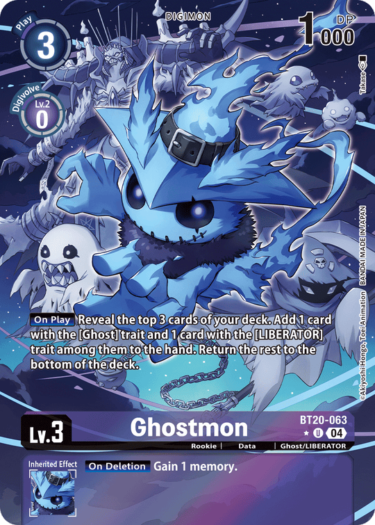 BT20-063, UC, Ghostmon (Alternate Art)
