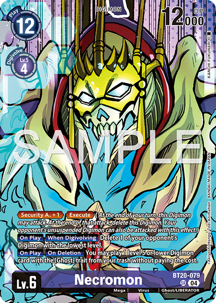 BT20-079, SR, Necromon (PB22 Alternate Art)