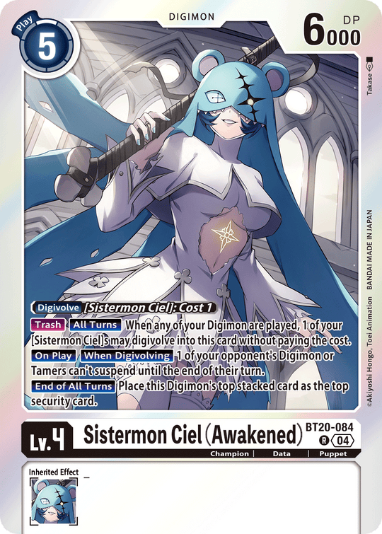 BT20-084, R, Sistermon Ciel (Awakened)
