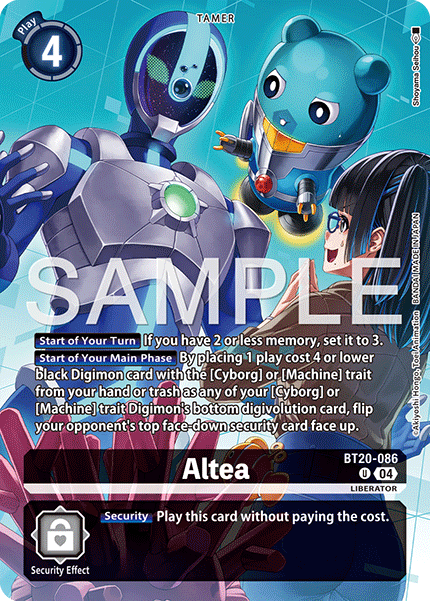 BT20-086, UC, Altea (PB22 Alternate Art)