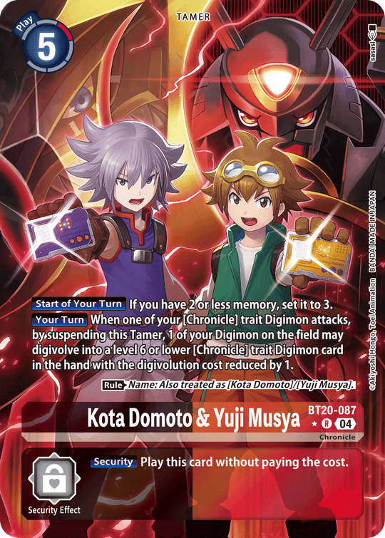 BT20-087, R, Kota Domoto & Yuji Musya (Alternate Art)