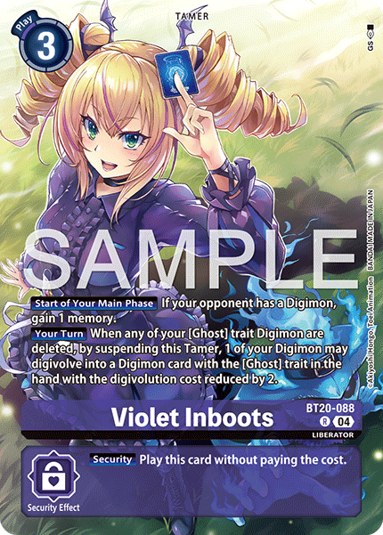 BT20-088, R, Violet Inboots (PB22 Alternate Art)