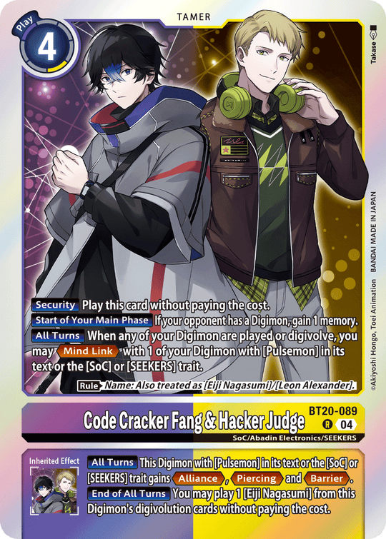 BT20-089, R, Code Cracker Fang & Hacker Judge