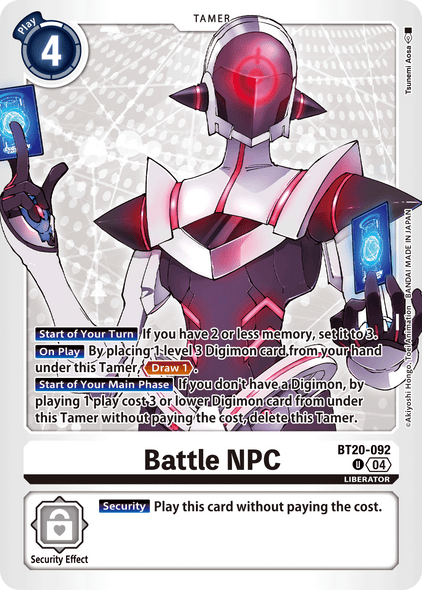 BT20-092, UC, Battle NPC