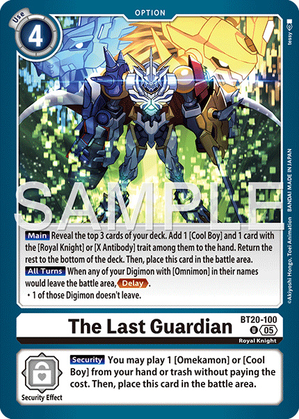 BT20-100, UC, The Last Guardian (AD1 Reprint)