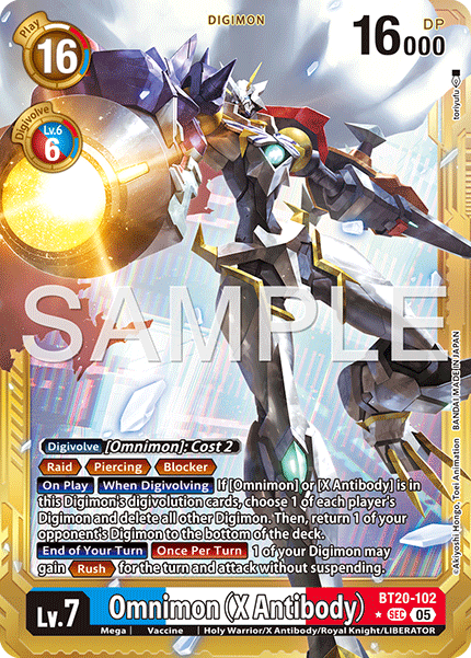 BT20-102, SEC, Omnimon (X Antibody) (AD1 Gold Reprint)
