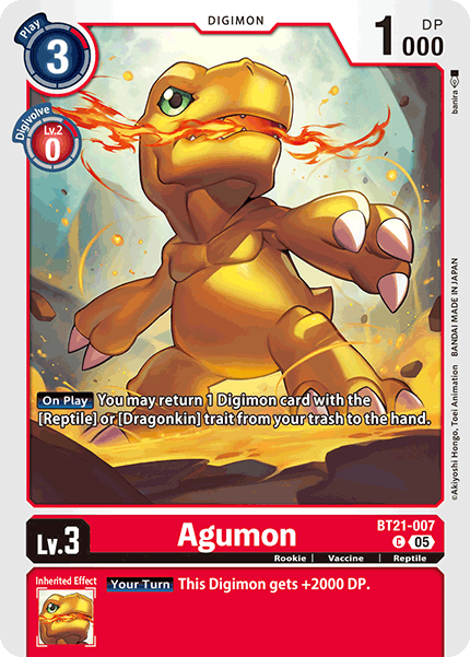 BT21-007, C, Agumon