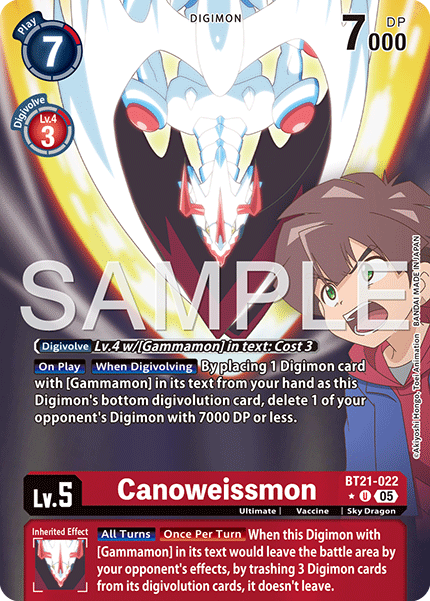 BT21-022, UC, Canoweissmon (AD1 Alternate Art)