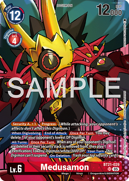BT21-029, SR, Medusamon (PB22 Alternate Art)