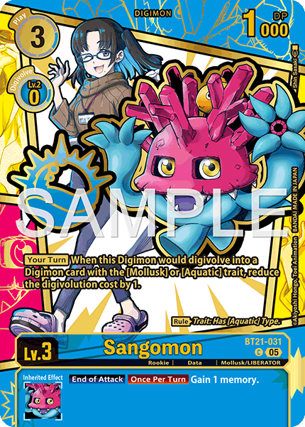 BT21-031, C, Sangomon (EX11 Alternate Art)