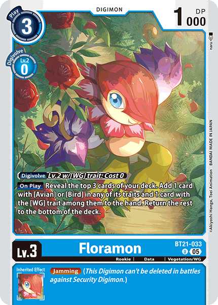 BT21-033, UC, Floramon